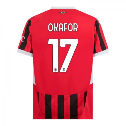 AC Milan Okafor 17 Voetbalshirt Thuis 2024-25 AC Milan Okafor 17 Voetbalshirt Thuis 2024-25